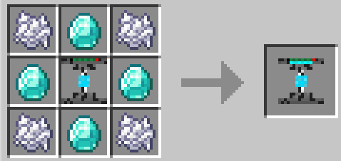 Diamond Shield Grid crafting recipe.