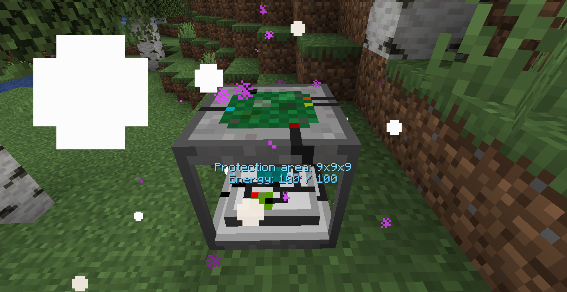 Iron Shield Grid block in-game.