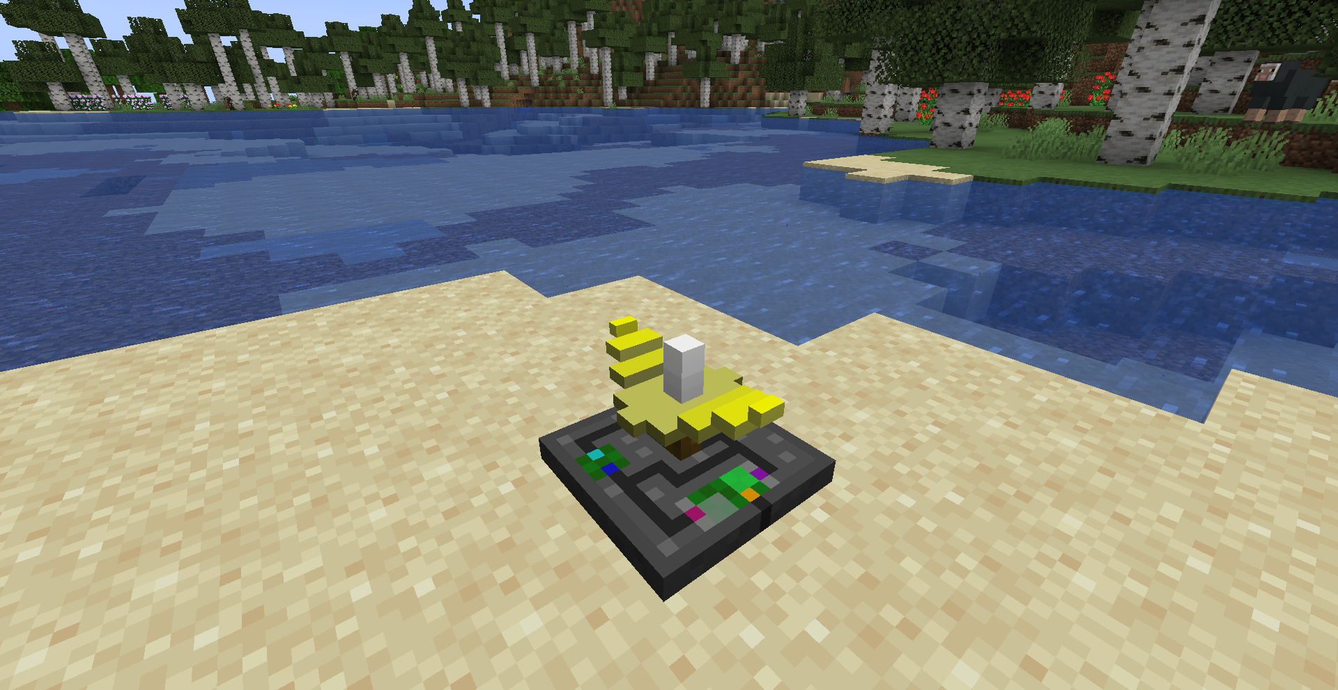 Shield Radar block placed in the world.